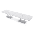 thumbnail image 1 of 14 Person Rounded Corner Boardroom Table With Metal Base Power Module, 1 of 7