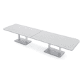 thumbnail image 1 of 14 Person Rounded Corner Boardroom Table With Metal Base Power Module, 1 of 5
