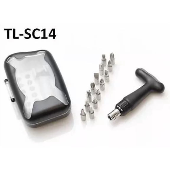 14-Piece 1/4 T-Bar Ratchet & Screw Driver Tool Kit Set, Cablesonline Tl-Sc14