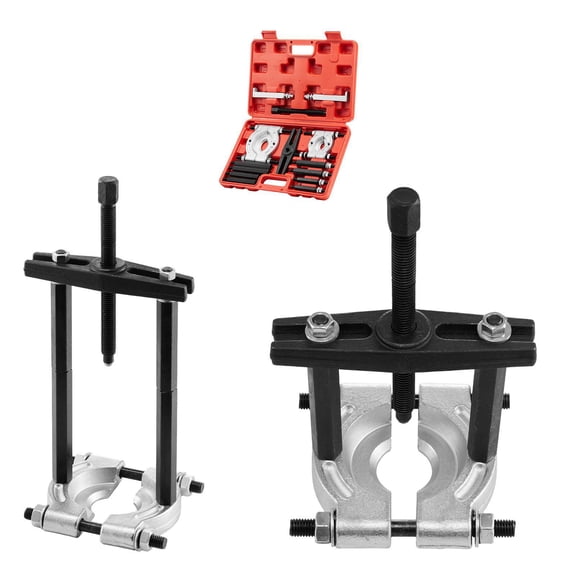 14 Piece 5 Ton Capacity Bearing Puller Kit with 2 Inch and 2.8 Inch Jaws Heavy Duty Bearing Separator Pinion Wheel Removal Tool Set with Case