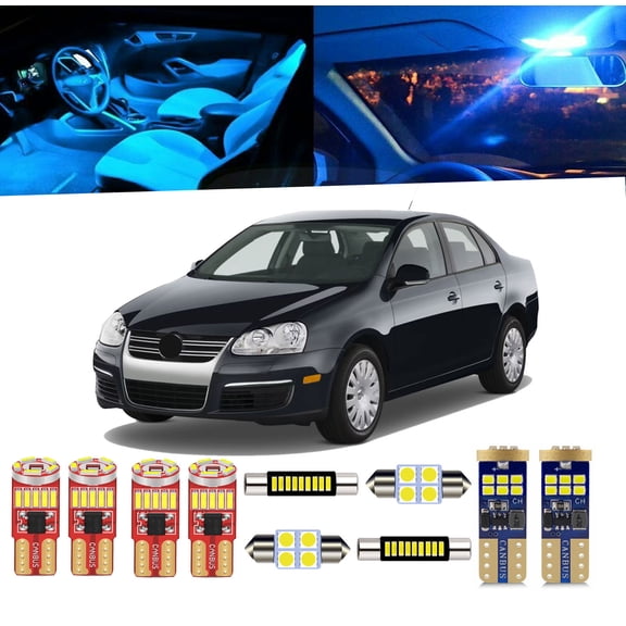 14 Piece Car Interior LED Lights Kit for Volkswagen VW JETTA MK5 2006-2010 Interior LED Light Bulbs Packag Kit+ Install Tool