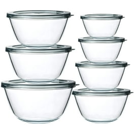 Mainstays 6-Piece Brushed Stainless Steel 2-Cup Prep Bowl with Lid, 3 Pack