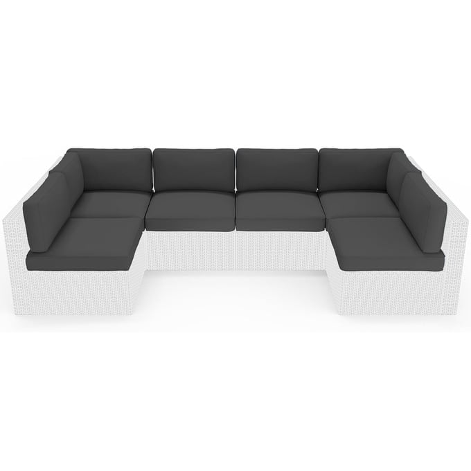 Gray Waterproof Outdoor Patio Sofa Cushions Set