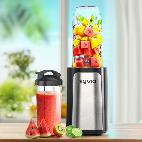 14-Piece Personal Blender Set for Shakes and Smoothies, Includes 3 Portable Cups with Travel Lids, Easy to Clean, Powerful Blending Performance, Perfect Kitchen Gift