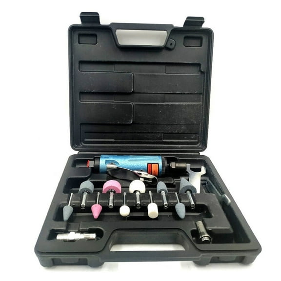 14 Pieces Air Compressor Die Grinder Grinding Polish Kit 1/4 Air Grinder Mill Engraving Tools Kits Pneumatic polishing machine