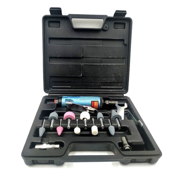 14 Pieces Air Compressor Die Grinder Grinding Polish Kit 1/4 Mill Engraving Tools Kits Pneumatic polishing machine - Practical & Durable