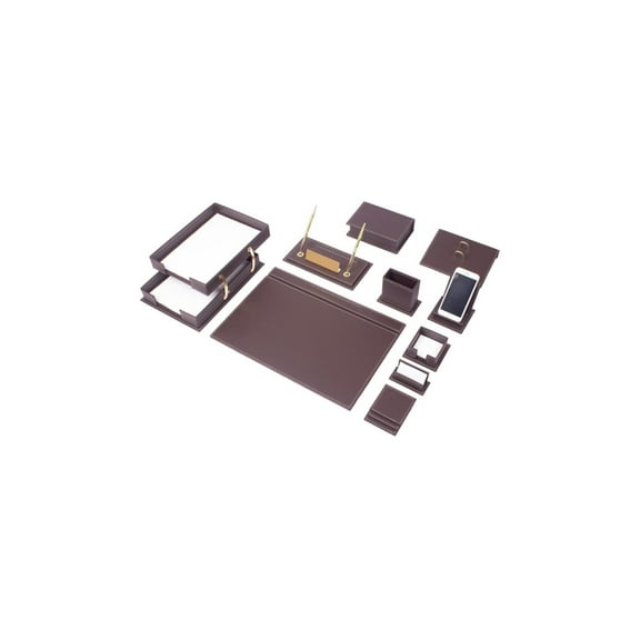 14 Pieces-Desk Office Accessories-Storage-Desk Organizers And Accessories-Office Desk Accessories-Desk Organizer Set-Desk Pads & Blotters