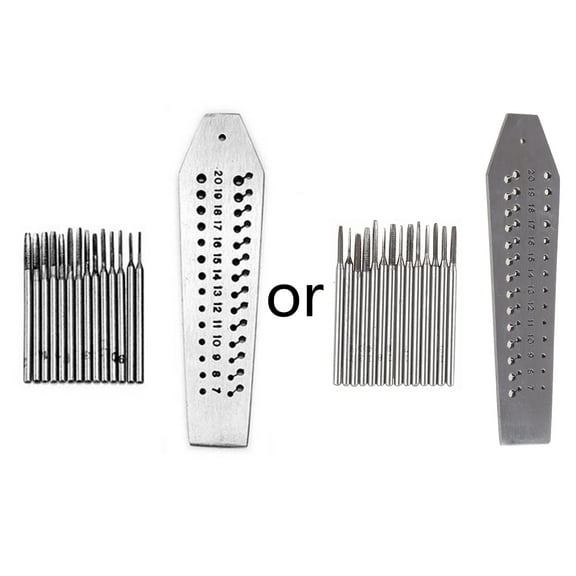 14 Pieces Micro Tap & Die Set Screw Plate Steel Jewelry Design Repair Tool Set