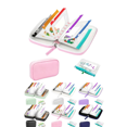 thumbnail image 1 of 14 Pieces Reusable Plastic Pill Pouches for Travel,Travel Pill Organizer Set with 1 Piece Storage Pouch,Lightweight Portable Pill Organizer Travel Bags for Medication Supplements Home. Pink, 1 of 5