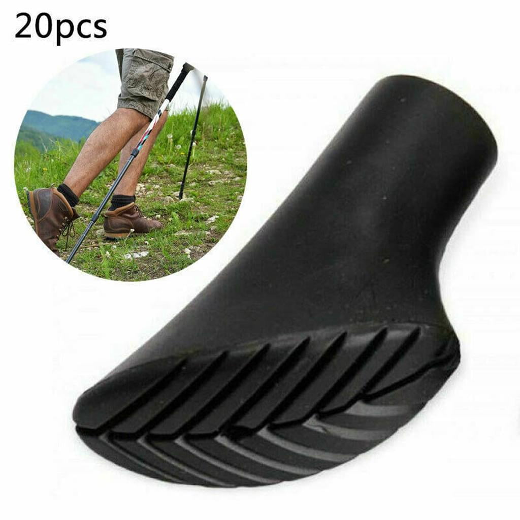 14 Pieces Walking Sticks Replacement Rubber Tips - Fits Most Hiking Sticks and Trekking Poles, Walking Cane - Shock Absorbing Adds Grip Traction