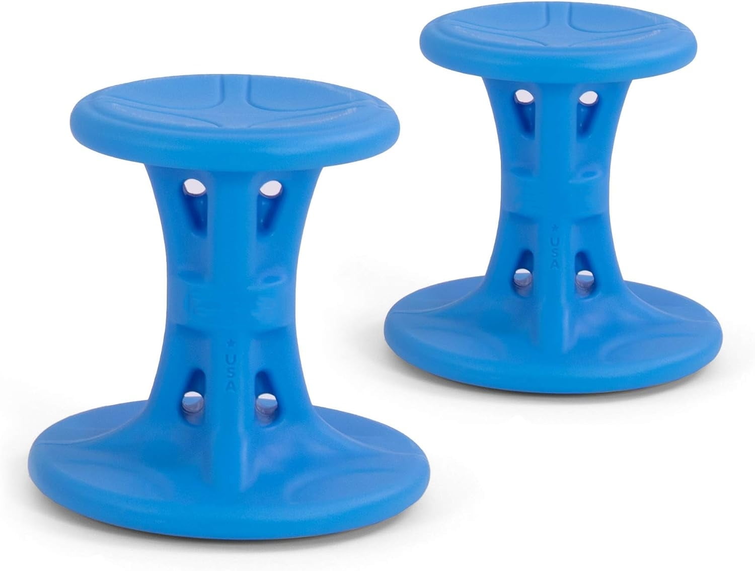 14" Play Around Wiggle Chairs 2Pack, Kids Wobble Stools for Improved