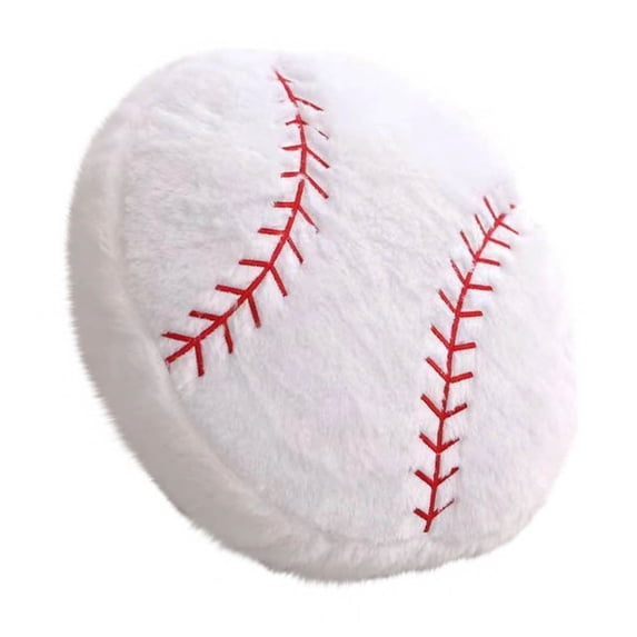 14" Plush Baseball Pillow - Ultra-Soft, Durable Stitched, Educational Toy & Decorative Gift for Kids (Washable Fleece)