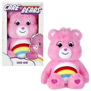 Care Bears Cheer Bear 14 Inch Plush Toy, Soft and Huggable Stuffed Animal, Cuddly Fabric, Collectible Character Plush for Kids and Fans
