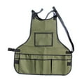 thumbnail image 1 of 14-Pocket Canvas Gardening Apron - Multi-Tool Organizer for Gardeners & Artists, Durable Work Apron for Grilling with Adjustable Fit, 1 of 7