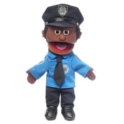 14 Policeman, Black Male, Hand Puppet