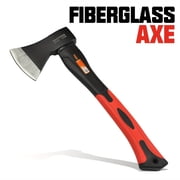 14 Portable Camping Hatchet - Heat-Treated Alloy Steel Axe with Fiberglass Handle for Wood Chopping, Ideal for Camping, Carpentry & Gardening Model 1PC