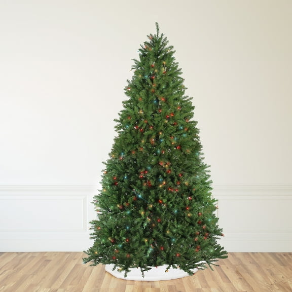 14' Pre-Lit Northern Pine Full Artificial Christmas Tree - Multi-Color Lights