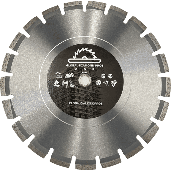 14" Premium Laser Welded Diamond Blade for Asphalt Cutting - Abrasive Asphalt Diamond Saw Blade