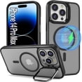 thumbnail image 1 of 14 Pro Max Case Magnetic for iPhone 14 Pro Max Case,[ Compatible with MagSafe],[Military-Grade Protection] Slim Thin Protective Phone Case for iPhone 14 ProMax, Matte Black, 1 of 12