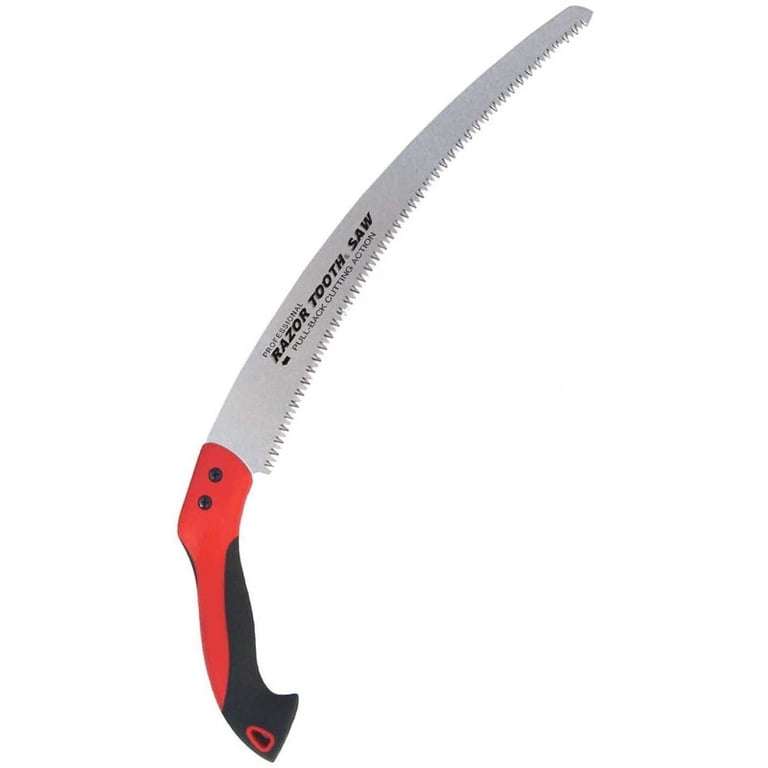 14-Inch Pruning Saw - Curved Blade With Pistol Grip Handle For Branches