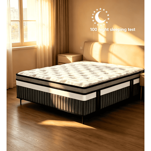 14" Queen Gel Memory Foam Hybrid Mattress with Pocket Springs, Medium Comfort, Pressure Relief and Motion Isolation, CertiPUR-US Certified