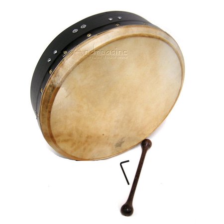 14" ROOSEBECK TUNABLE MULBERRY BODHRAN DRUM CROSS-BAR