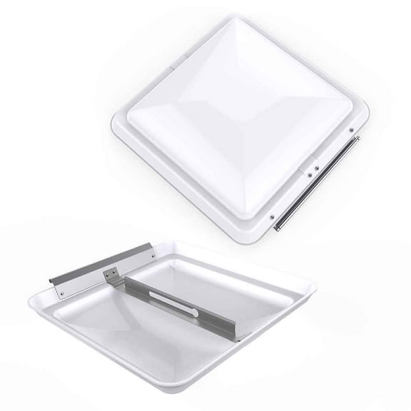 14" RV Roof Vent Cover Universal Vent Lid  for Camper Trailer Motorhome (White 1 Pack)