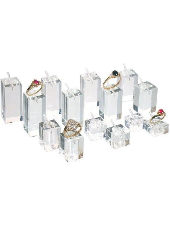 14 Ring Display Riser Stands Jewelry Holders