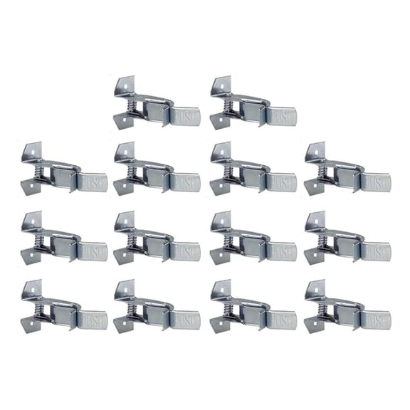 (14) SG1G-6 1-1/2" Giant Spring Grip Tool Handle Brackets / Clips,Silver
