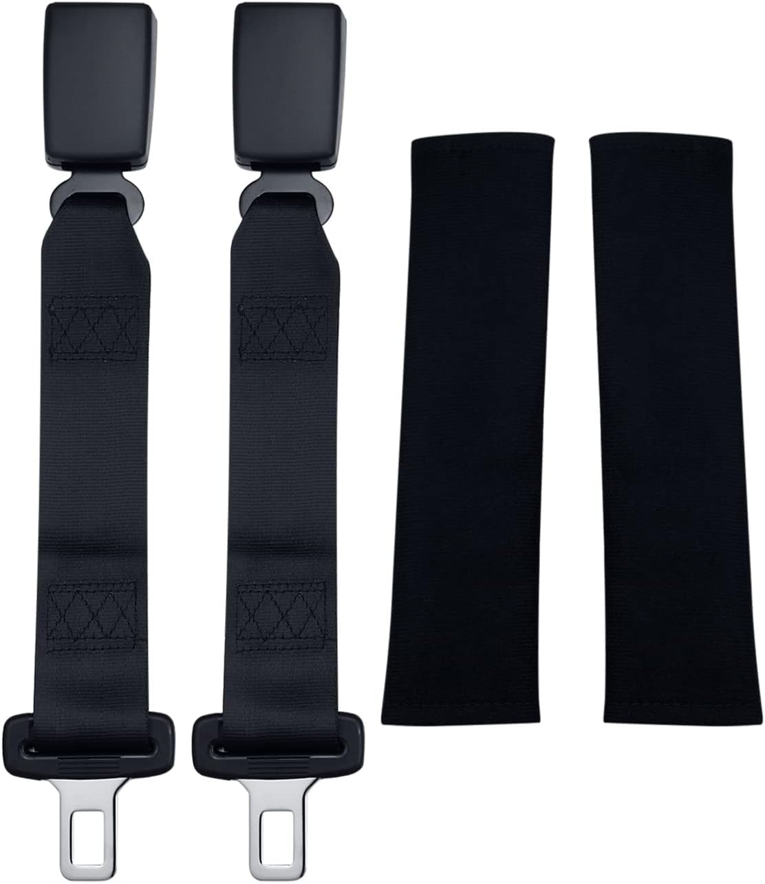 14" Seat Belt Extender with Pads, Comfortable and Convenient for Car