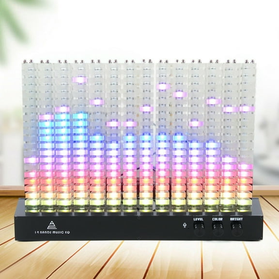 14-Segment Music Spectrum Analyzer,LED Level Indicator Spectrum Display Light