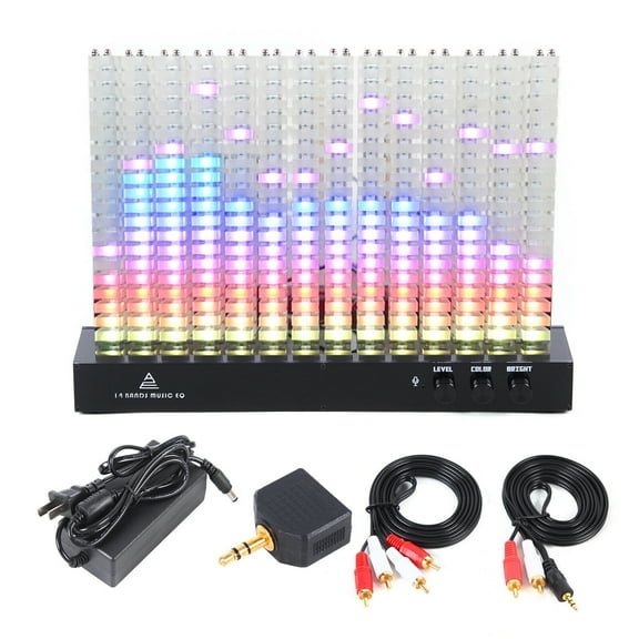 14-Segment Spectrum Analyzer LED Level Indicator Music Display Light Column VU