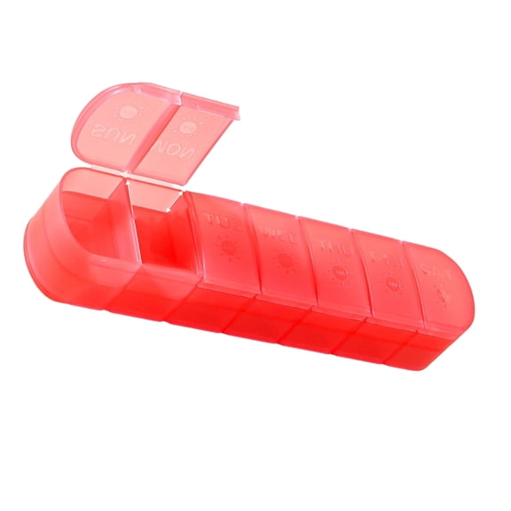14 Separate Slot Pills Organiser Case Travel Friendly Medication Storage Box
