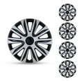thumbnail image 2 of ROXX 14-Inch Black Snap-On Hub Caps - Set Of 4, Full Wheel Covers For Steel Rims 2 of 5