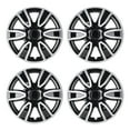 thumbnail image 1 of 14" Set of 4 Wheel Covers Snap on Hubcaps Full Hub Caps Fit R14 Tire & Steel Rim (4 Pack)-Silver Lacquer & Black Lacquer, 1 of 13