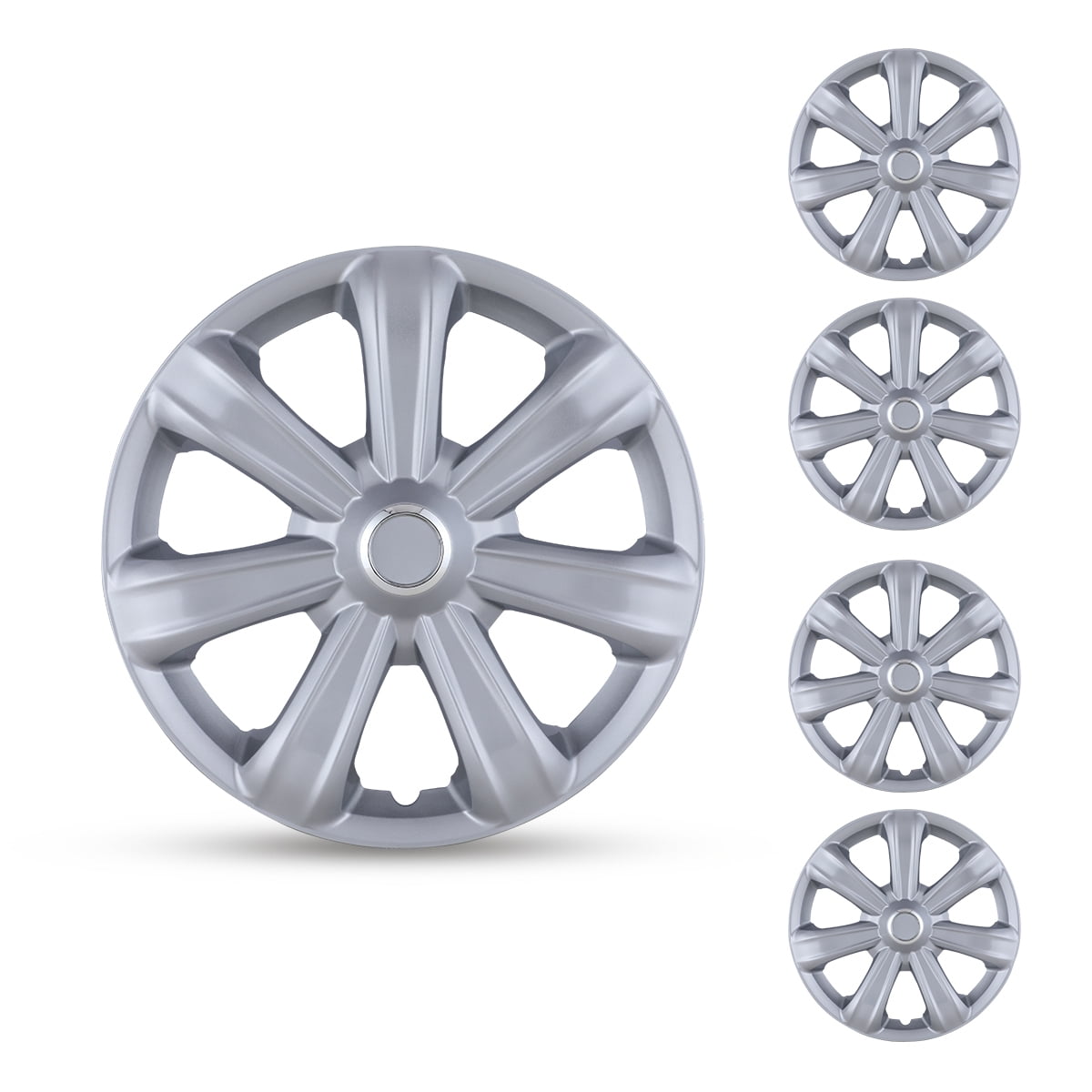 14" Set Of 4 Wheel Covers Snap On Hubcaps Full Hub Caps fit R15 Tire