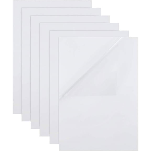 14 Sheets 8.3"x11.8" A4 Size Transparent Inject Printer Labels Adhesive Waterproof Clear Labels PET Stickers DIY