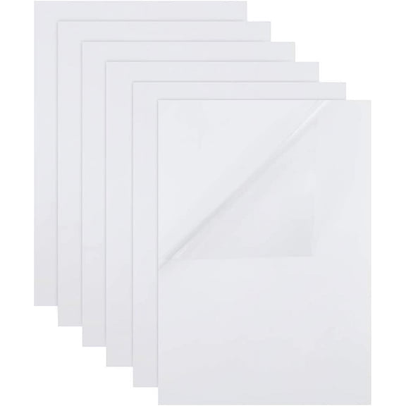 DIY 14 Sheets 8.3"x11.8" A4 Size Transparent Inject Printer Labels Adhesive Waterproof Clear Labels PET Stickers for Information Wine Bottle and More DIY
