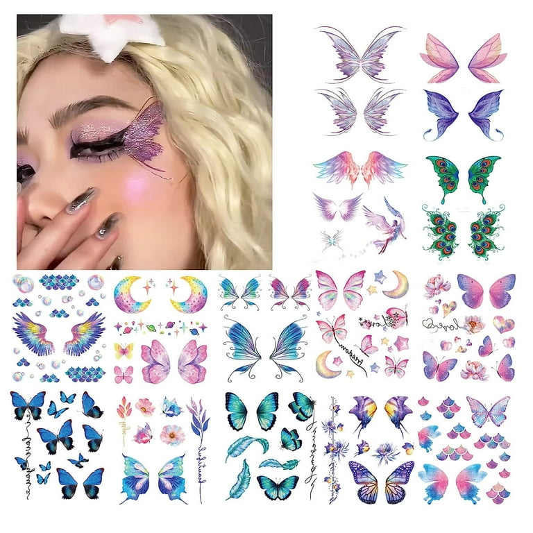 Fairy Face Sticker Tattoo Fairy Face Sticker Tattoo