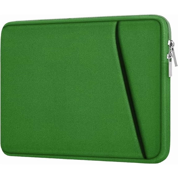 14" Shockproof Laptop Sleeve, compatible with MacBook Air/Pro, HP, Asus, Lenovo, Dark Green