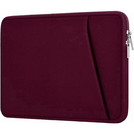 14" Shockproof Laptop Sleeve, for MacBook, HP, Asus, Lenovo, Wine Red