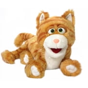 14" Silly Kitty Cat, Orange Animal Hand Puppet