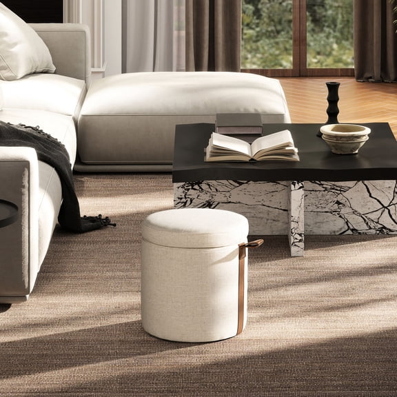 14" Size, Linen Material - Comfortable Cushioned Top - Suitable for Various Uses - Complement Interior Design