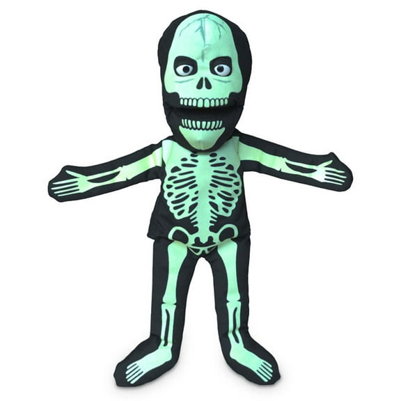 14" Skeleton, Glow in The Dark, Hand Puppet