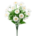 thumbnail image 1 of 14 Stem Artificial Sunflower Bouquet in Vase, Fade Resistant All Weather Fake Flowers, Memorial Arrangement for Cemetery, Patriotic Day, Home Table Decor, 1 of 10