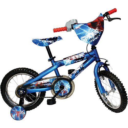 Dictado servir Implacable 14" Street Flyers Spider-Man Boys' BMX Bike with Sound Rever, Blue -  Walmart.com