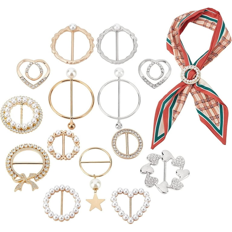 14 Styles Scarf Ring Buckle T-Shirt Clip Heart Round Star Rhinestone Pearls Clothing Ring Wrap Holder Lady Silk Scarf Tie Ring for Women Clothes Corner - Walmart.com 14 Styles Scarf Ring Buckle T-Shirt Clip Heart Round Star Rhinestone Pearls Clothing Ring Wrap Holder Lady Silk Scarf Tie Ring for Women Clothes Corner - Walmart.com
