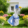 thumbnail image 1 of 14" Summer Porch Goose Outfit for Floral Skirt Lawn Goose Costume Clothes for Outdoor Patio Yard Lawn Art Decoration, 1 of 9