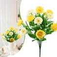 thumbnail image 1 of 14 Sunflowers Artificial Flowers, Fake Cemetery Florals, Flower Bouquet with Vase, Commemorative Bouquet for Festival, Sunflowers for Bridal Bouquets Wedding, Sunflower for Home 17.71 in,White+Yellow, 1 of 6