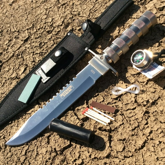 14" Survival Knife with Sheath Heavy Duty
